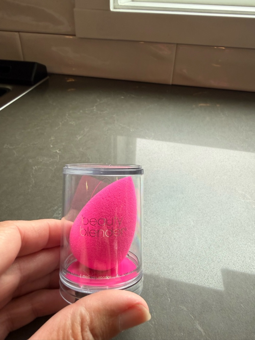 NEW - never opened - beautyblender bright pink makeup sponge